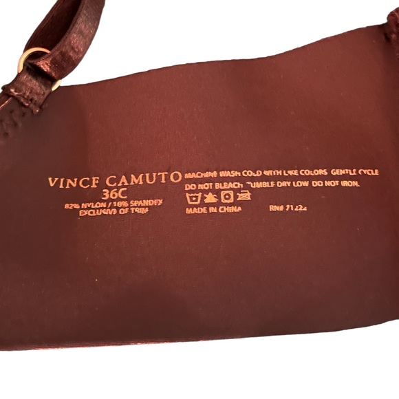 VINCE CAMUTO bra set. Size 36C. 82% nylon. 18% spandex. Very gently worn. - Picture 3 of 4